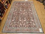 Vintage handgeknoopt oosters tapijt kashmir zijde 285x190, Info@SlatsAntiek.nl, Tweedehands, Perzisch, 150 tot 200 cm