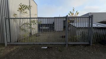 Handbediende gegalvaniseerde schuifpoort hekwerk schuifhek beschikbaar voor biedingen