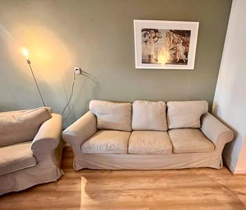 Ikea Ektorp Bankstel + Fauteuil - Zandkleur - afbeelding 1