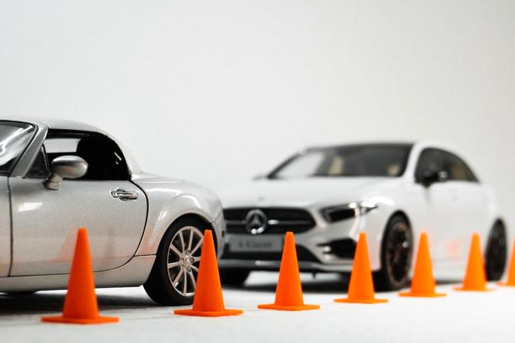 1:18 miniatuur pion verkeerskegel pionnenset diorama decor, Hobby en Vrije tijd, Modelbouw | Figuren en Diorama's, Nieuw, Diorama