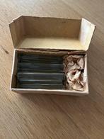 Vintage Glazen Messenleggers in Doos, Ophalen of Verzenden