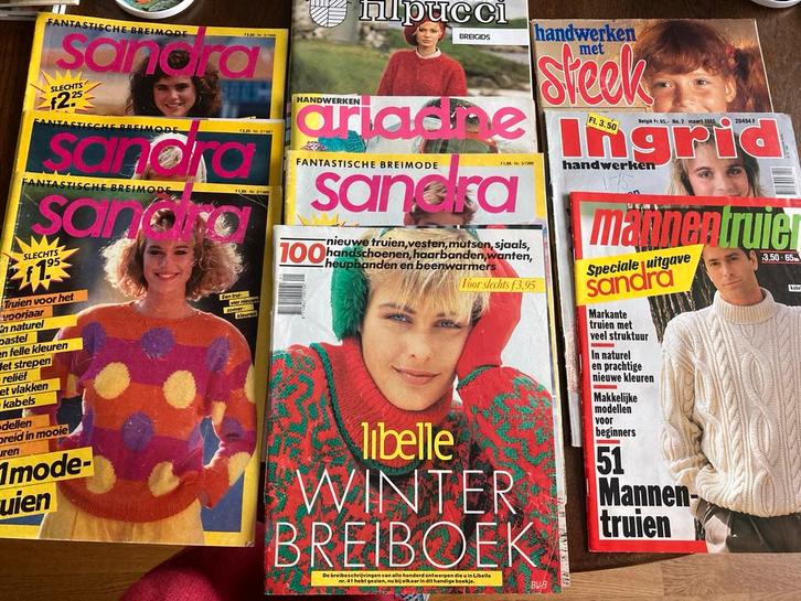 Vintage Handwerk Tijdschriften - Breien, Naaien, Knutselen, Boeken, Hobby en Vrije tijd, Gelezen, Breien en Haken, Geschikt voor kinderen