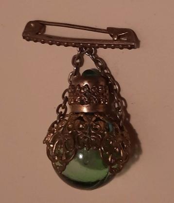 Oud Parfumflesje Broche beschikbaar voor biedingen