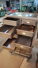 Verrijdbare lade kast, met opberg bakken gereedschap kast, Ophalen, Gebruikt, 5 laden of meer, 50 tot 100 cm