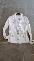 Katoenen mooie witte dames zomerjas ZGAN maat 40, Ophalen of Verzenden, Zo goed als nieuw, Maat 38/40 (M), Wit