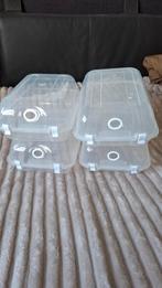 4 Doorzichtige Schoenendozen, Minder dan 50 cm, Nieuw, Minder dan 50 cm, Ophalen of Verzenden