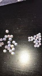 Witte Strass Steentjes 3/4mm AB Glans per 100st in zakje, Ophalen of Verzenden, Nieuw, Kraal