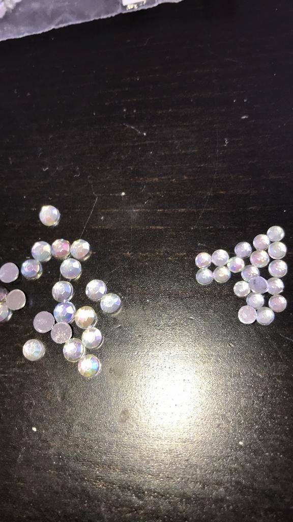 Witte Strass Steentjes 3/4mm AB Glans per 100st in zakje, Hobby en Vrije tijd, Kralen en Sieraden maken, Nieuw, Kraal, Ophalen of Verzenden