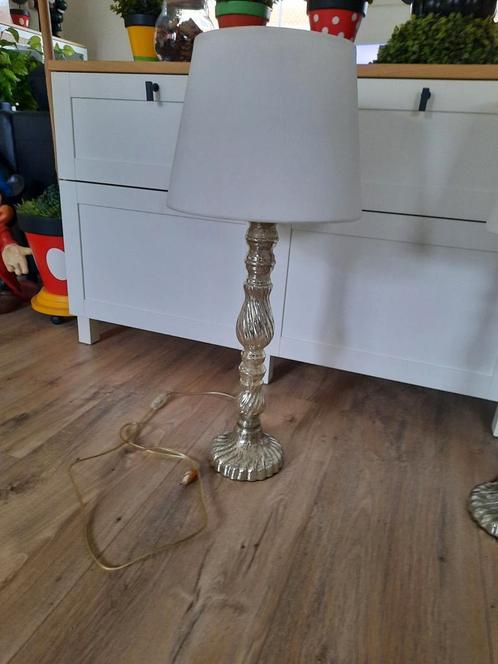Riviera Maison armeluis zilveren lampenvoet(en) 54 cm, Huis en Inrichting, Lampen | Tafellampen, Zo goed als nieuw, 50 tot 75 cm