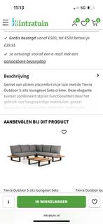 Nieuwe loungetafel Tierra Intratuin zwart, Ophalen, Nieuw