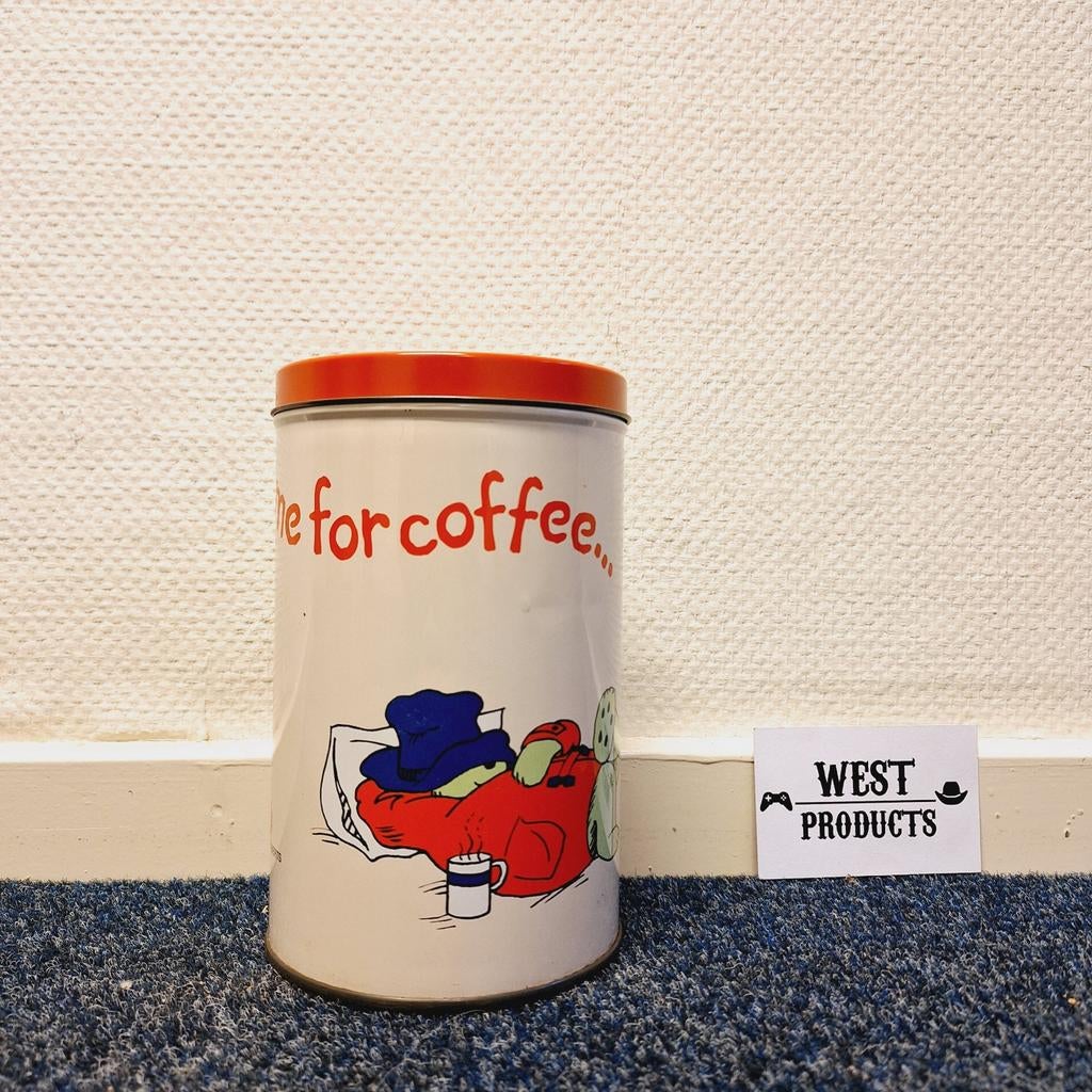 Vintage Douwe Egberts (D.E.) Paddington Blik, Verzamelen, Blikken, Ophalen of Verzenden, Gebruikt, Koffie, Douwe Egberts