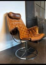 Vintage draaifauteuil Jetson Chair Dux Bruno Mathsson, Huis en Inrichting, Fauteuils, Ophalen, Zo goed als nieuw, Metaal, Mcm scandinavisch zweeds design