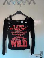 93 Zwart shirtje van Lulu H Paris maat S nieuw, Ophalen of Verzenden, Nieuw, Zwart, Korte mouw