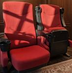 Bioscoopstoelen - Set van twee losse stoelen inc. bodemplaat, Ophalen, Twee, Zo goed als nieuw, Stof