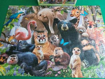 Legpuzzel 1000stukjes. Een hele BEESTENBENDE.Leuke puzzel !! beschikbaar voor biedingen