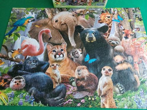 Legpuzzel 1000stukjes. Een hele BEESTENBENDE.Leuke puzzel !!, Hobby en Vrije tijd, Denksport en Puzzels, Zo goed als nieuw, Legpuzzel