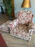 duresta fauteuil met hocker, Ophalen, 75 tot 100 cm, Zo goed als nieuw, Stof