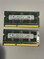 8GB DDR3 laptopgeheugen (2x4GB Samsung), Computers en Software, RAM geheugen, Ophalen of Verzenden, Zo goed als nieuw, DDR3, Laptop