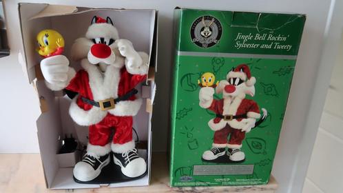Sylvester & Tweety Jongle bell rock animatronic, Verzamelen, Disney, Zo goed als nieuw, Beeldje of Figuurtje, Overige figuren