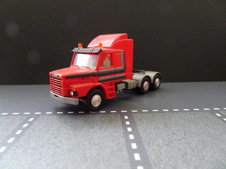 815 herpa scania torpedo 3-as rood 1:87 truck trein 2 serie, Hobby en Vrije tijd, Modelauto's | 1:87, Zo goed als nieuw, Bus of Vrachtwagen