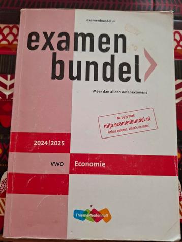 Examenbundel Economie VWO 2024/2025 beschikbaar voor biedingen