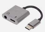 Splitter USB-C naar USB-C en 3.5 mm jack, Nieuw, Snoer of kabel, Ophalen of Verzenden