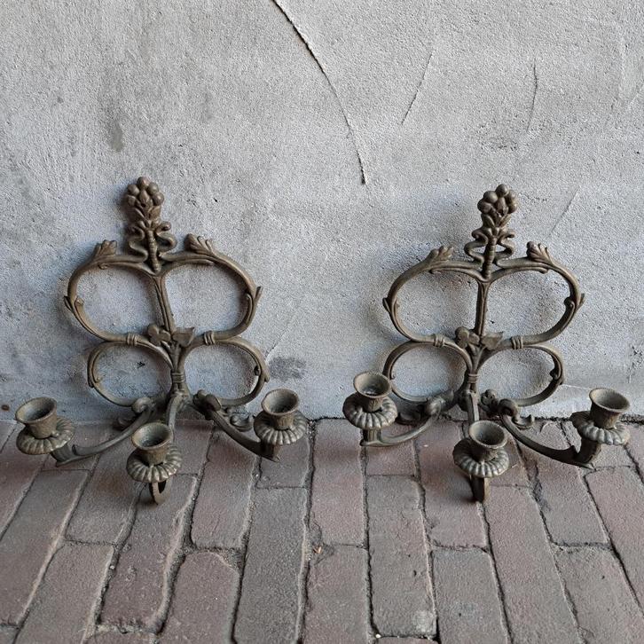 1x Gietijzeren muurkandelaar wandkandelaar kandelaar *Etage3, Huis en Inrichting, Woonaccessoires | Overige, Gebruikt, Ophalen of Verzenden