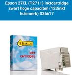 Huismerk cartridge Epson zwart 27XL + reiniger, Ophalen of Verzenden, Zo goed als nieuw, Cartridge, Epson