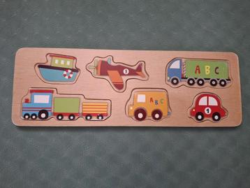 Houten Voertuigen Puzzel - 6 Stukjes beschikbaar voor biedingen