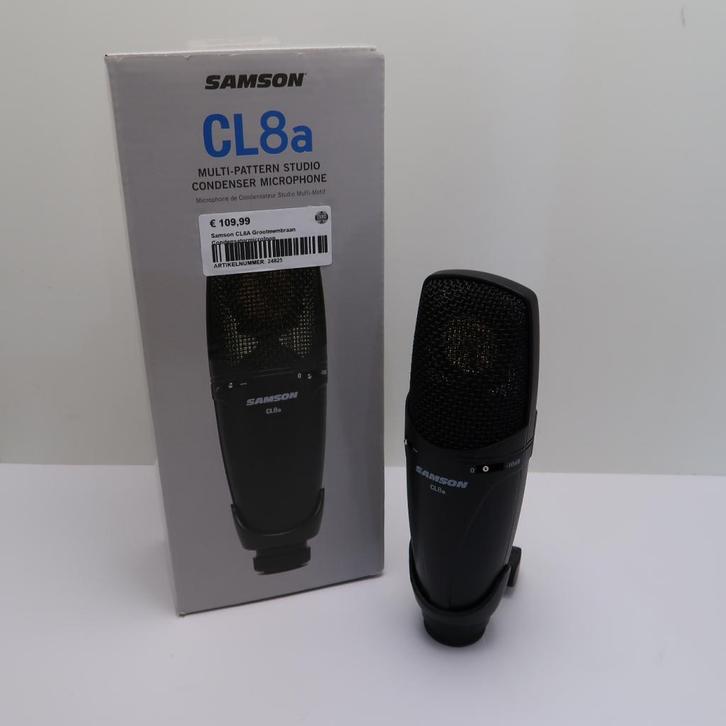Samson CL8A Grootmembraan Condensatormicrofoon, Muziek en Instrumenten, Microfoons, Zo goed als nieuw