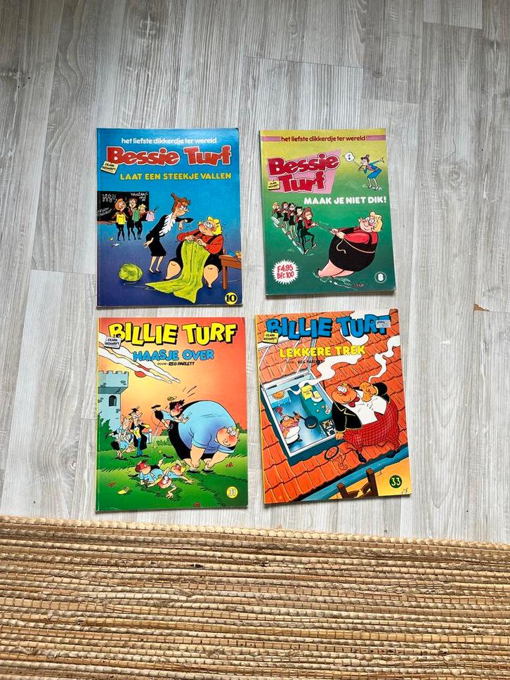 Bessie Turf & Billie Turf - 4 Stripboeken, Boeken, Stripboeken, Gelezen, Meerdere stripboeken, Ophalen of Verzenden