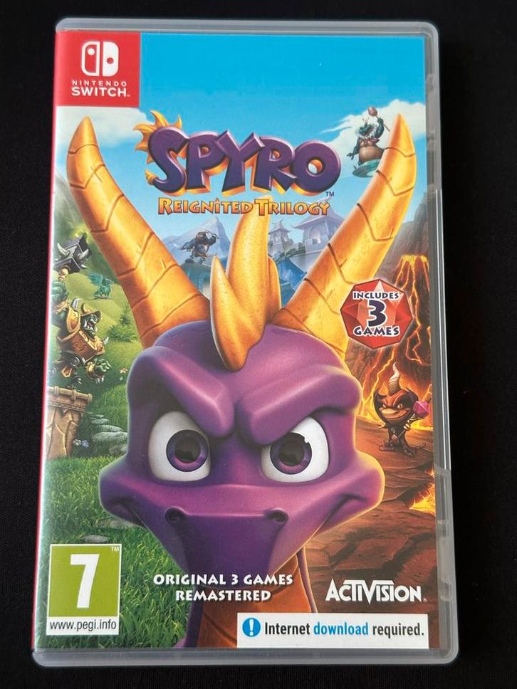 Spyro Reignited Trilogy - Nintendo Switch, Spelcomputers en Games, Games | Nintendo Switch, Zo goed als nieuw, Platform, 1 speler