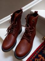 Nieuwe Omoda leren veterlaarzen, mt.40, Ophalen of Verzenden, Nieuw, Zwart