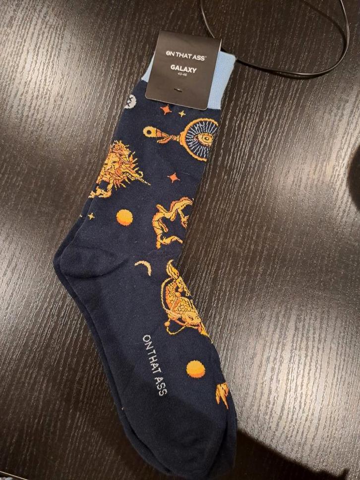 On That Ass Galaxy Sokken Maat 43-46, Kleding | Heren, Sokken en Kousen, Nieuw, Maat 43 t/m 46, Zwart, Ophalen of Verzenden