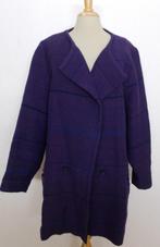 Wollen vintage jas/vest van handweverij Eva Amsterdam! XL, Verzenden, Zo goed als nieuw, Maat 46/48 (XL) of groter, Paars