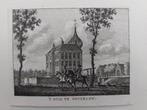 162 / Huis te Heukelom Gravure uit 1792 van J. Bulthuis, Antiek en Kunst, Ophalen of Verzenden