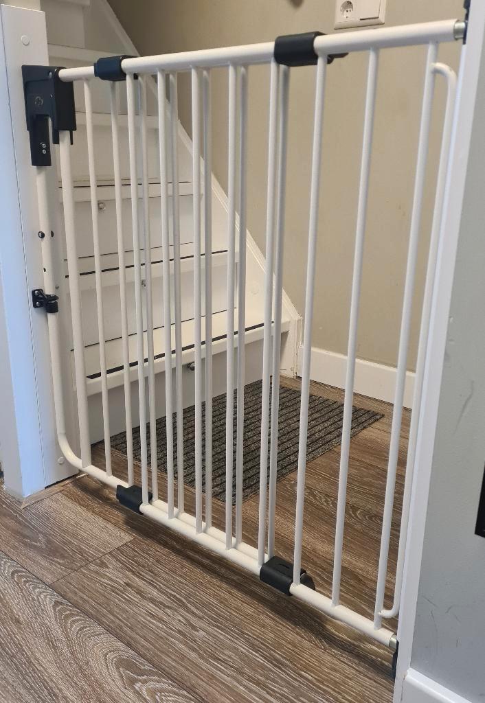 A3 SafetyDoor Traphek Wit, Kinderen en Baby's, Traphekjes, Zo goed als nieuw, Klemhekje, Metaal of IJzer, 115 cm of meer, Ophalen