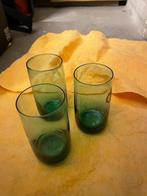 19 groene/blauwe waterglazen, Ophalen, Zo goed als nieuw, Overige typen