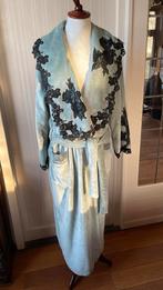 Super zachte prachtige badjas Marjolaine mt 46, nieuw, Ophalen of Verzenden, Blauw, Badjas