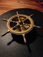 Zware messing/koperen stuurrad asbak, Verzamelen, Scheepvaart, Ophalen of Verzenden, Motorboot of Zeilboot, Gebruiksvoorwerp