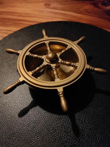 Zware messing/koperen stuurrad asbak  beschikbaar voor biedingen