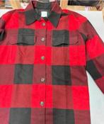 H&M vest trui jack - L mannen heren Rood Zwart geblokt blok, Maat 52/54 (L), Ophalen of Verzenden, Zo goed als nieuw, H