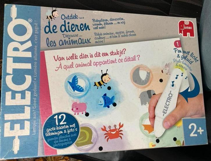 Electro, ontdek de dieren, 2+, jumbo, Kinderen en Baby's, Speelgoed | Educatief en Creatief, Gebruikt, Ontdekken, Met licht, Met geluid
