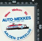 Sticker: Auto Mekkes - Aalden - Zweeloo (1), Ophalen of Verzenden, Zo goed als nieuw, Auto of Motor