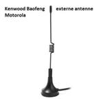 Kenwood Baofeng Motorola externe antenne magneetvoet | NIEUW, Verzenden, 5 tot 15 km, Nieuw, Handsfree-functie