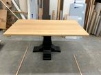 Massief eiken tafel | kloostertafel eiken, Huis en Inrichting, Tafels | Sidetables, 200 cm of meer, Ophalen of Verzenden, Zo goed als nieuw