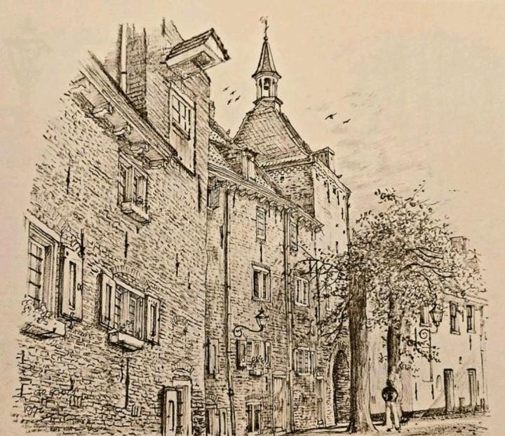 Amersfoort ... Plompe- en Dieventoren ..., Antiek en Kunst, Kunst | Tekeningen en Foto's, Ophalen of Verzenden