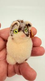 Oud Steiff! Wolletje, poes met originele strik om en knop, Verzenden