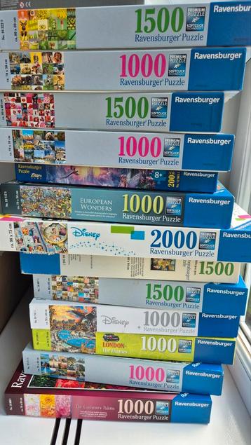 Ravensburger puzzels: 200, 1000, 1500 en 2000 stukjes beschikbaar voor biedingen