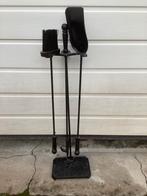 Zwart ijzer haardset, Ophalen of Verzenden, Gebruikt